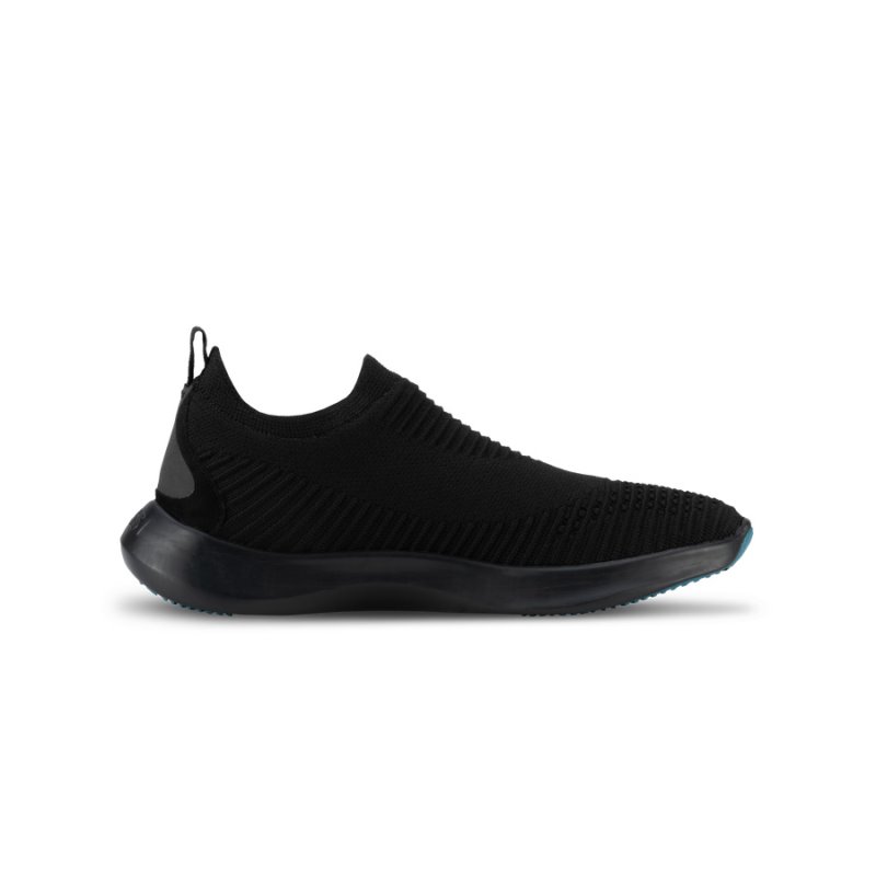 Vessi Everyday Move Slip Ons Vandtætte Sneakers Herre Sort Sort | DK-70183