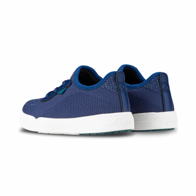 Vessi Weekend Vandtætte Sneakers Børn Mørkeblå Blå | DK-33419