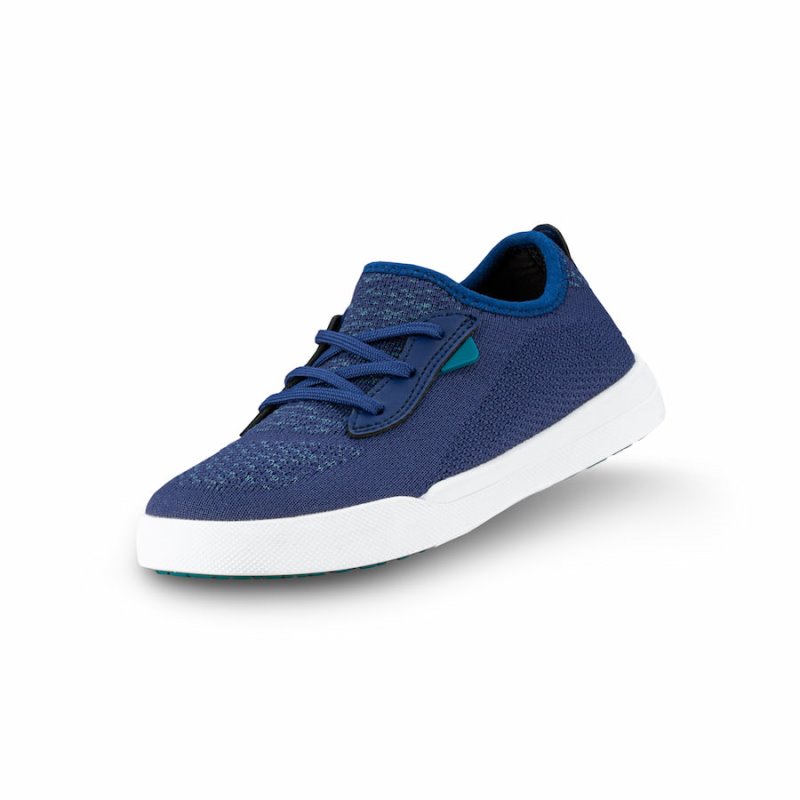 Vessi Weekend Vandtætte Sneakers Børn Mørkeblå Blå | DK-33419