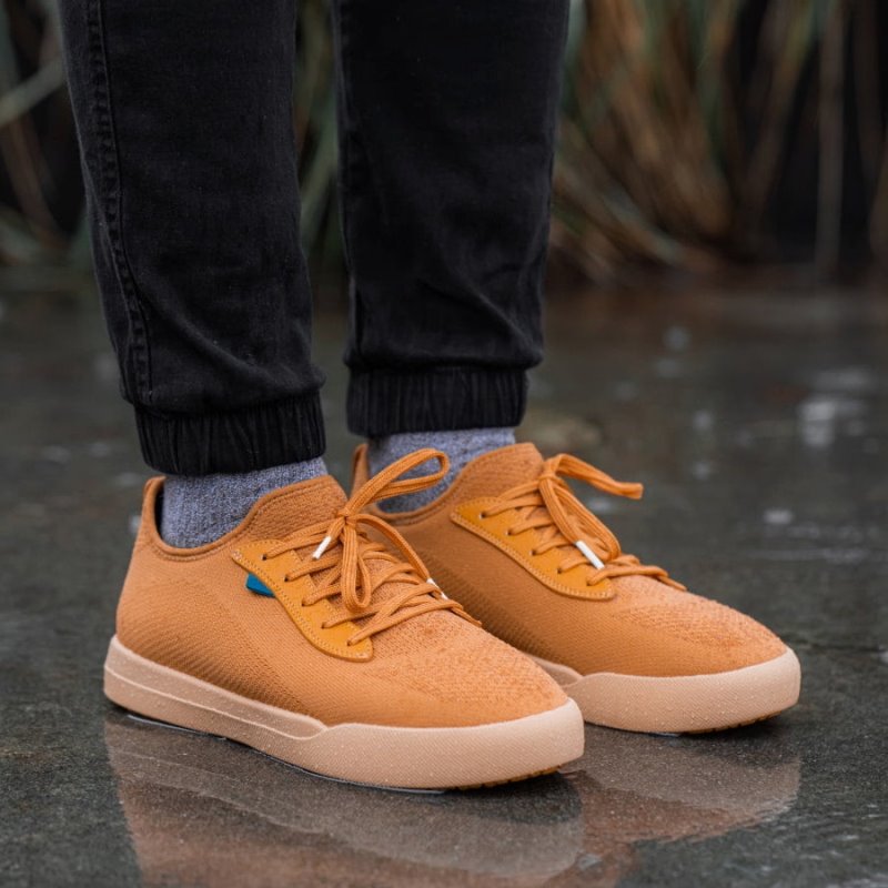 Vessi Weekend Vandtætte Sneakers Herre Orange | DK-10780