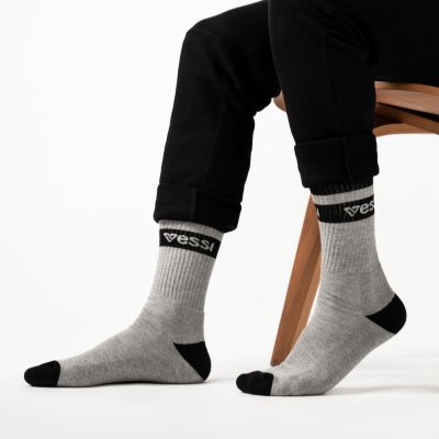 Vessi Crew Socks Sokker Accessories Grå | DK-02831