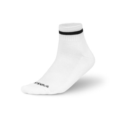 Vessi Mid Crew Socks Sokker Accessories Hvide Sort | DK-05758